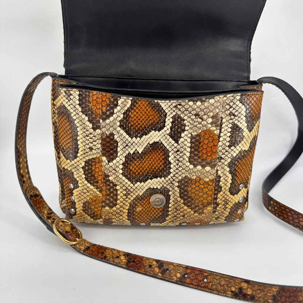 Gucci Python Arli Flap Medium Shoulder Bag - image 7